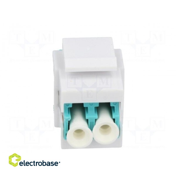 Connector: fiber optic | socket,coupler | both sides,LC | female фото 5