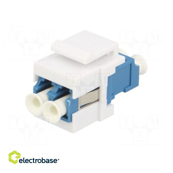 Connector: fiber optic | socket,coupler | both sides,LC | female фото 2