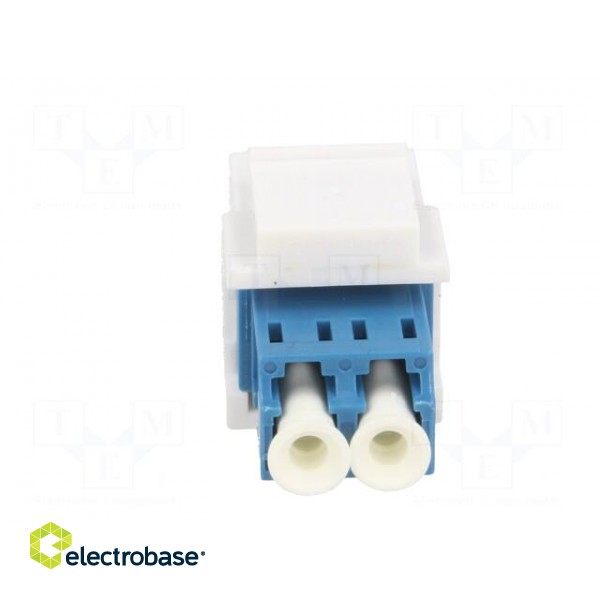 Connector: fiber optic | socket,coupler | both sides,LC | female фото 5
