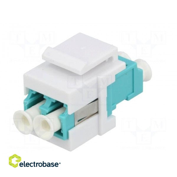 Connector: fiber optic | socket,coupler | both sides,LC | female фото 6