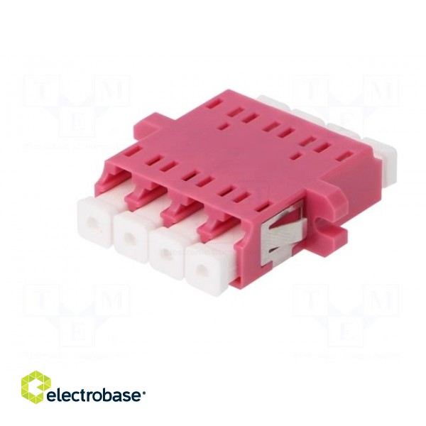 Connector: fiber optic | socket,coupler | quad,multi mode (MM) | LC image 2