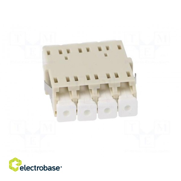 Connector: fiber optic | socket,coupler | quad,multi mode (MM) | LC фото 9