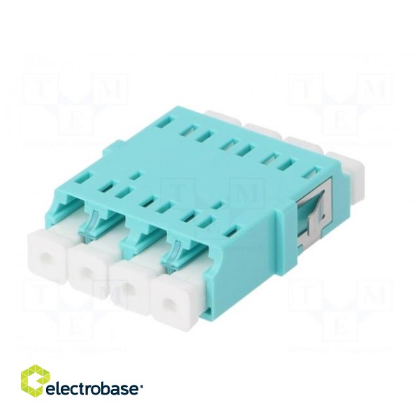 Connector: fiber optic | socket,coupler | quad,multi mode (MM) | LC фото 5