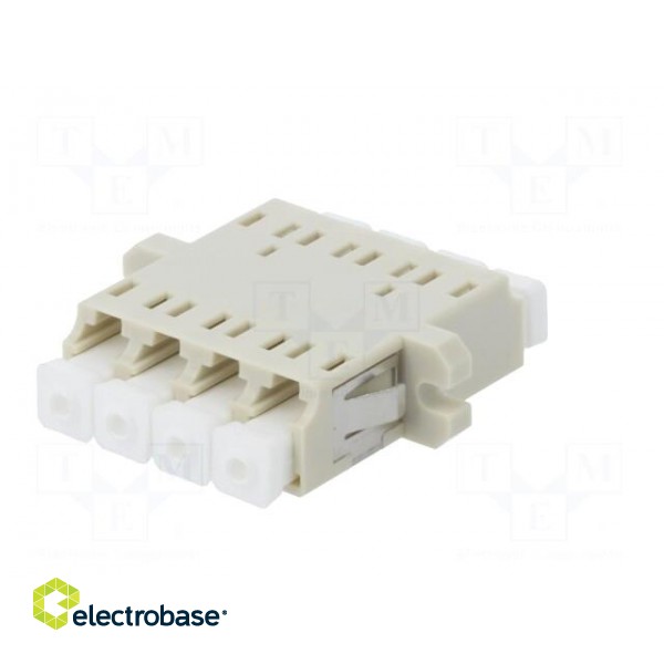Connector: fiber optic | socket,coupler | quad,multi mode (MM) | LC paveikslėlis 2