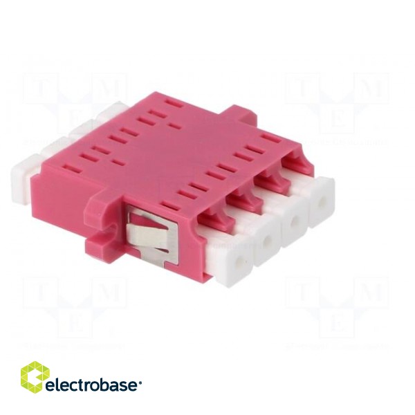 Connector: fiber optic | socket,coupler | quad,multi mode (MM) | LC image 6