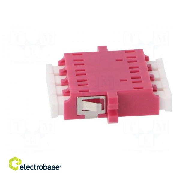 Connector: fiber optic | socket,coupler | quad,multi mode (MM) | LC paveikslėlis 3