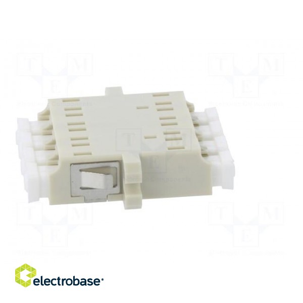 Connector: fiber optic | socket,coupler | quad,multi mode (MM) | LC фото 3