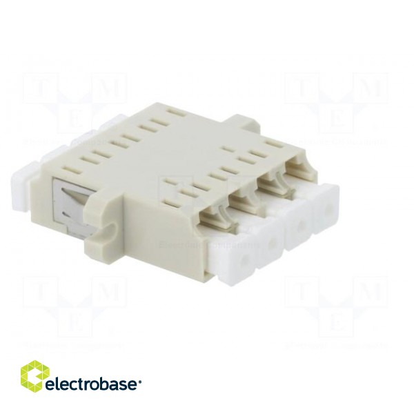 Connector: fiber optic | socket,coupler | quad,multi mode (MM) | LC image 4