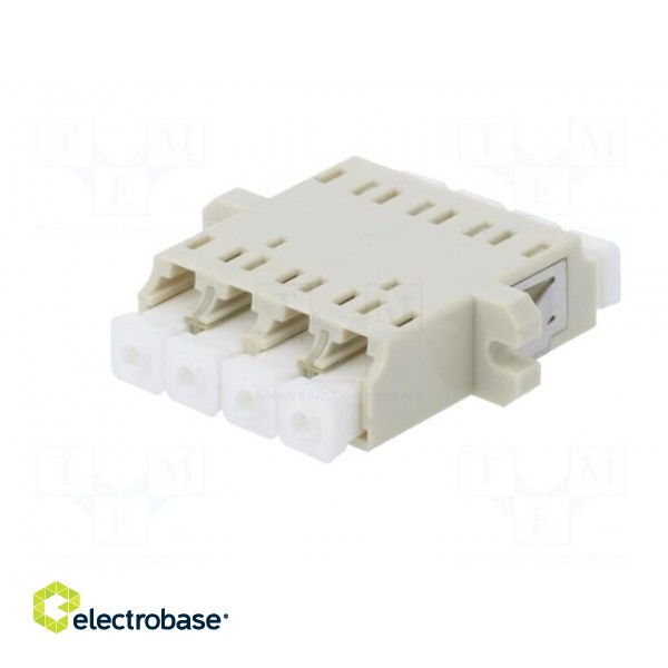 Connector: fiber optic | socket,coupler | quad,multi mode (MM) | LC paveikslėlis 6