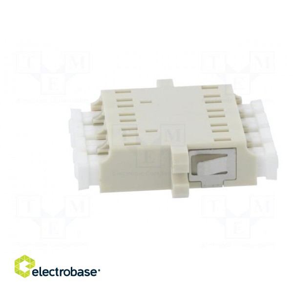 Connector: fiber optic | socket,coupler | quad,multi mode (MM) | LC paveikslėlis 7