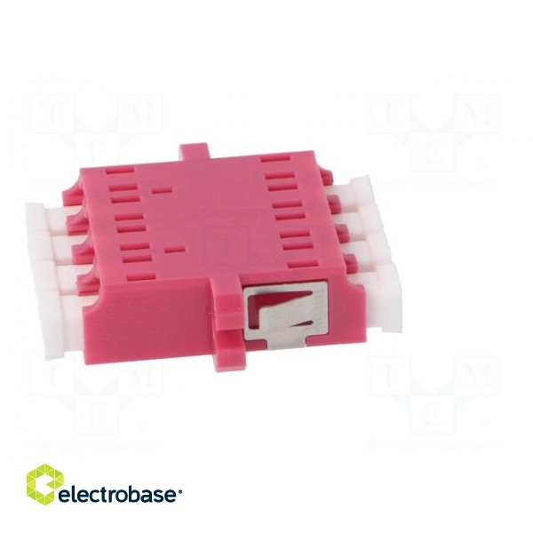 Connector: fiber optic | socket,coupler | quad,multi mode (MM) | LC фото 7