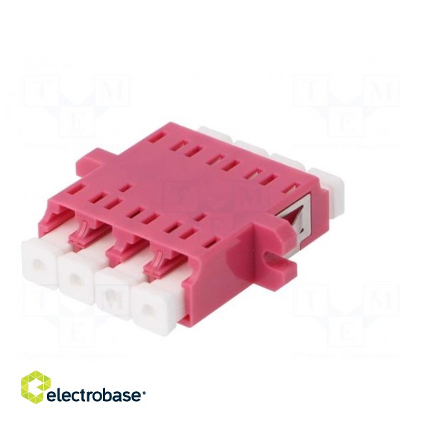 Connector: fiber optic | socket,coupler | quad,multi mode (MM) | LC paveikslėlis 7