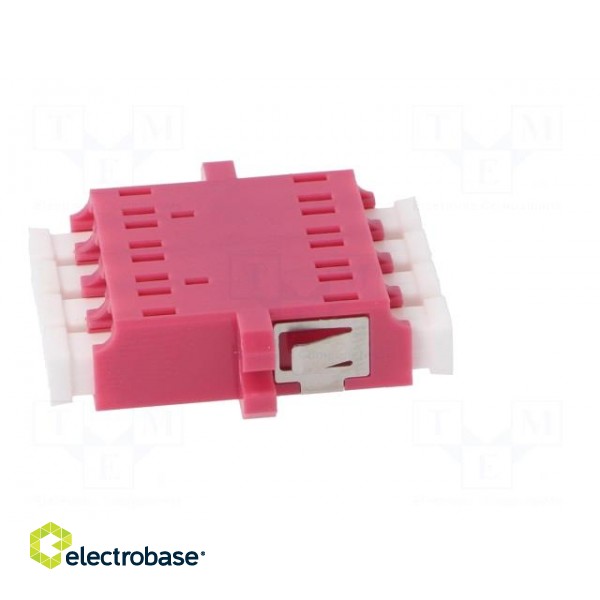 Connector: fiber optic | socket,coupler | quad,multi mode (MM) | LC paveikslėlis 8