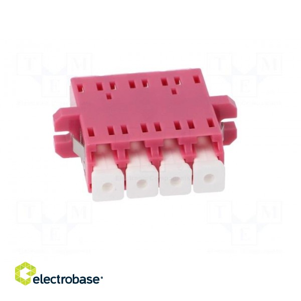 Connector: fiber optic | socket,coupler | quad,multi mode (MM) | LC фото 9