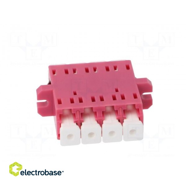 Connector: fiber optic | socket,coupler | quad,multi mode (MM) | LC paveikslėlis 5