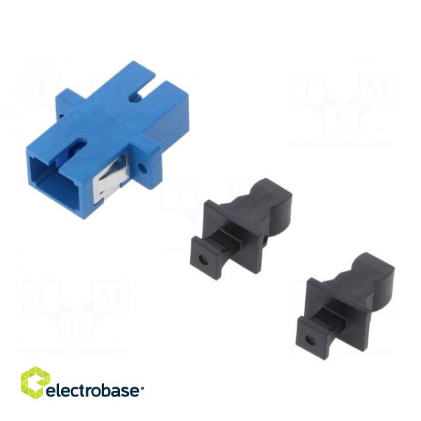Connector: fiber optic | socket,coupler | SC | female | ways: 1 paveikslėlis 1