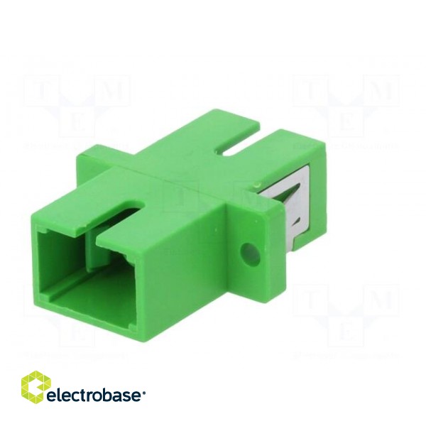 Connector: fiber optic | socket,coupler | SCA | female | ways: 1 | green image 6