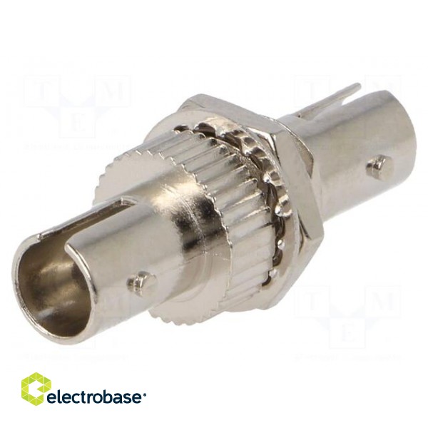 Connector: fiber optic | socket,coupler | simplex,multi mode (MM) paveikslėlis 1