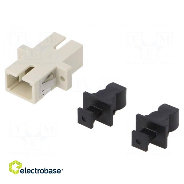Connector: fiber optic | socket,coupler | simplex,multi mode (MM) фото 1