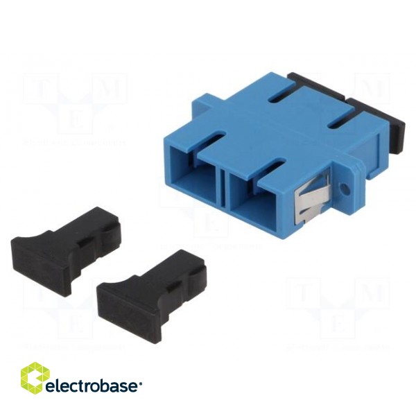 Connector: fiber optic | socket,coupler | single mode duplex (SM) фото 1
