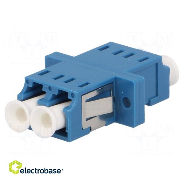 Connector: fiber optic | socket,coupler | single mode duplex (SM) paveikslėlis 1