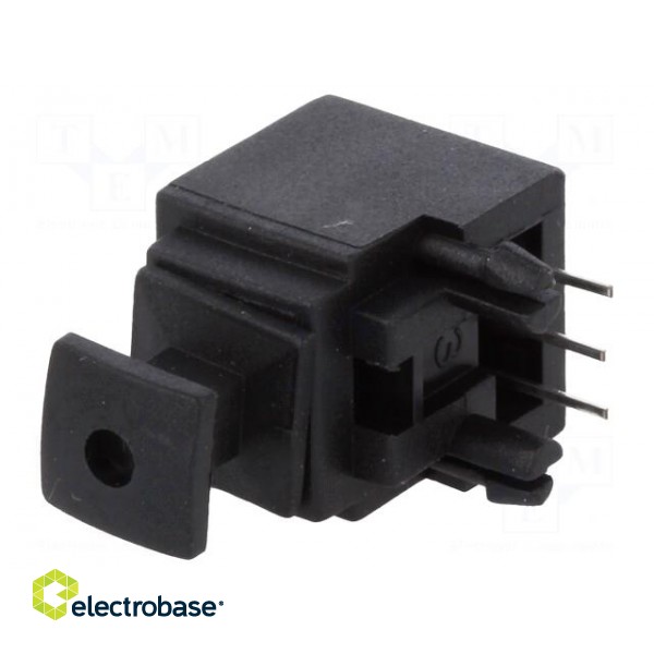 Connector: optical (Toslink) | socket,receiver fibre optic | THT фото 1