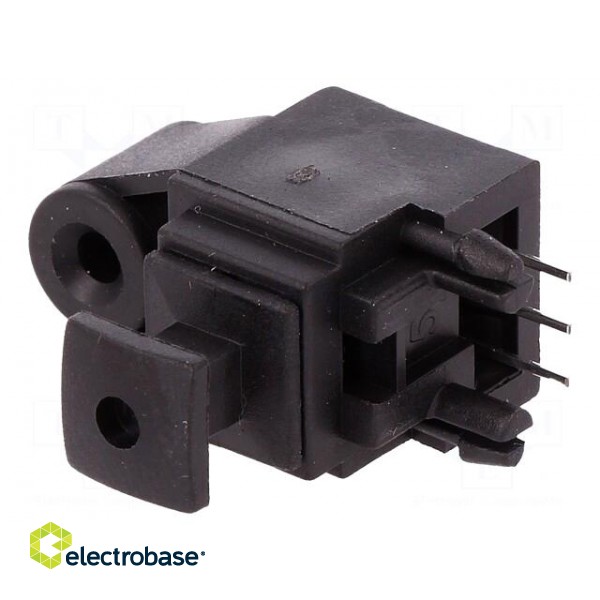 Connector: optical (Toslink) | socket,receiver fibre optic | THT фото 1