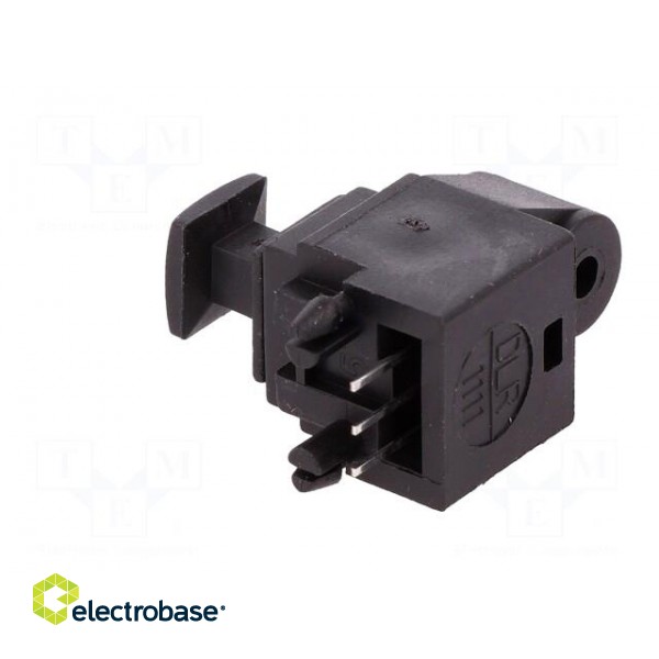 Connector: optical (Toslink) | socket,receiver fibre optic | THT фото 4