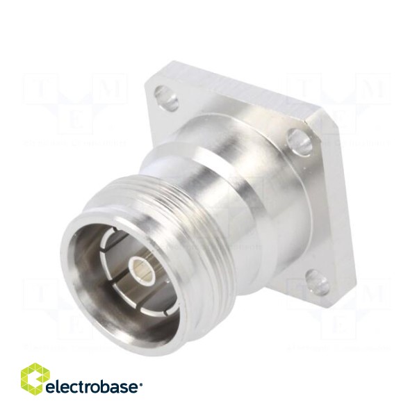 Connector: 4.3-10 | female | flange (2 holes),for panel mounting paveikslėlis 1