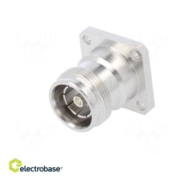 Connector: 4.3-10 | female | flange (2 holes),for panel mounting фото 2