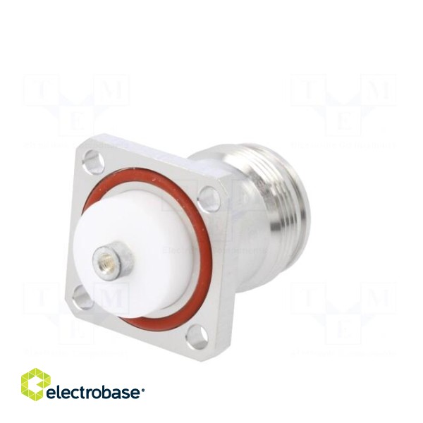 Connector: 4.3-10 | female | flange (2 holes),for panel mounting image 6