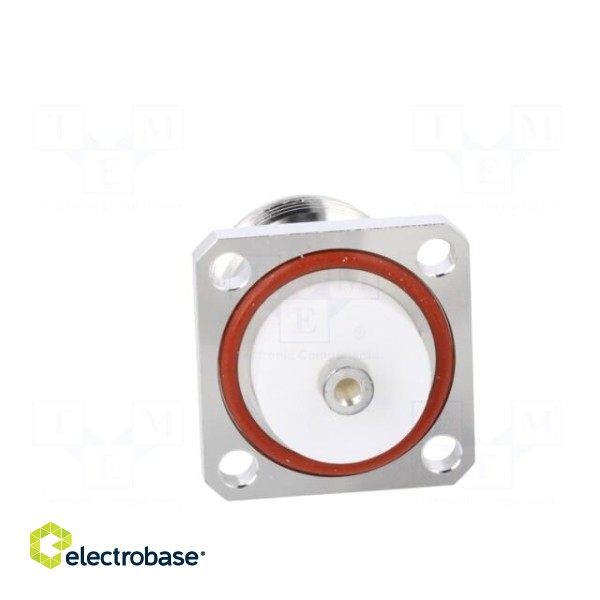 Connector: 4.3-10 | female | flange (2 holes),for panel mounting image 5