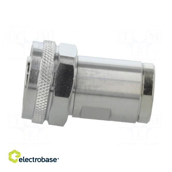 Connector: 4.3-10 | male | for cable | straight | plug | 50Ω | IP67 | clamp image 3