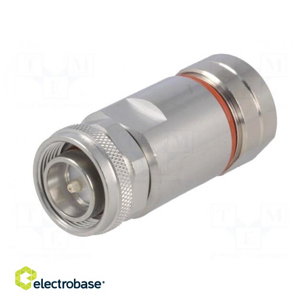 Connector: 4.3-10 | male | for cable | straight | plug | 50Ω | IP68 | clamp image 2