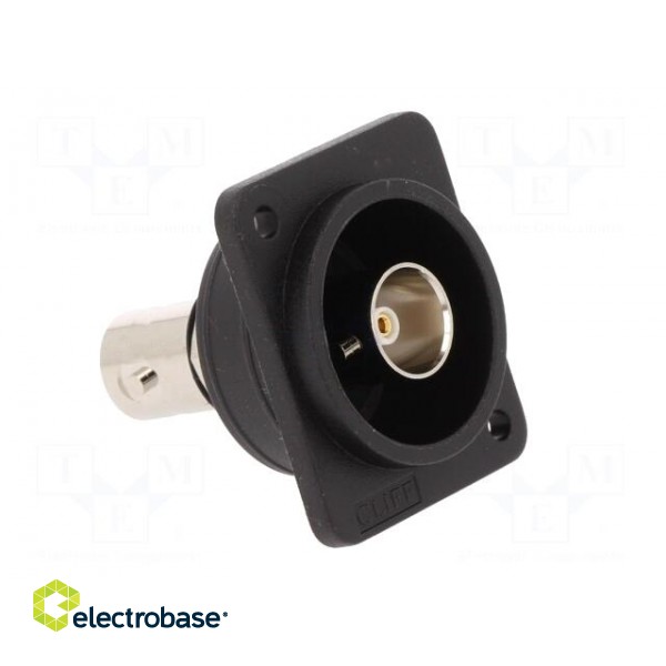 Coupler | BNC socket,both sides | 75Ω | black | Series: FT | 19x24mm image 8