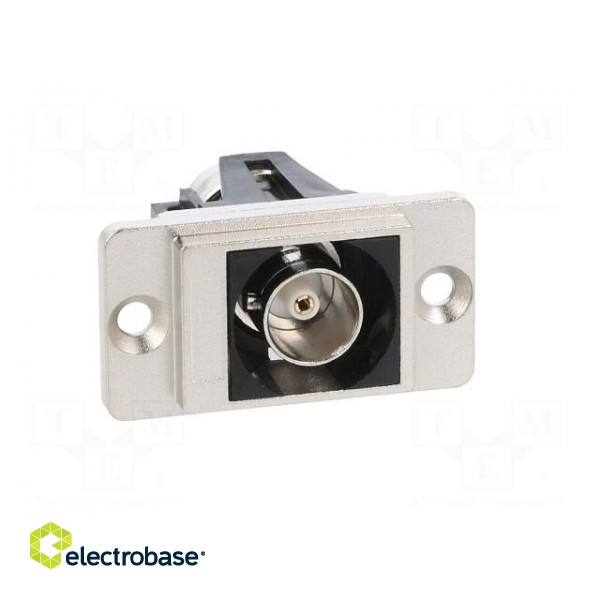 Coupler | BNC socket,both sides | 75Ω | silver | Mat: metal | DUALSLIM image 9