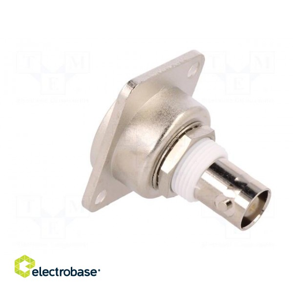 Coupler | BNC socket,both sides | insulated | 50Ω | silver | Series: FT фото 4