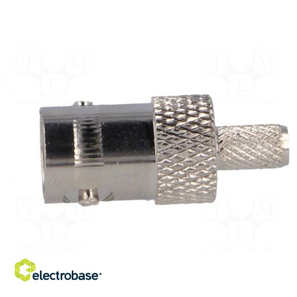 Plug | BNC | female | straight | 50Ω | RG58 | crimped | for cable image 3