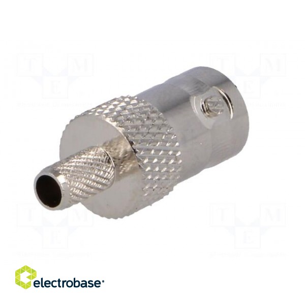 Plug | BNC | female | straight | 50Ω | RG58 | crimped | for cable image 6