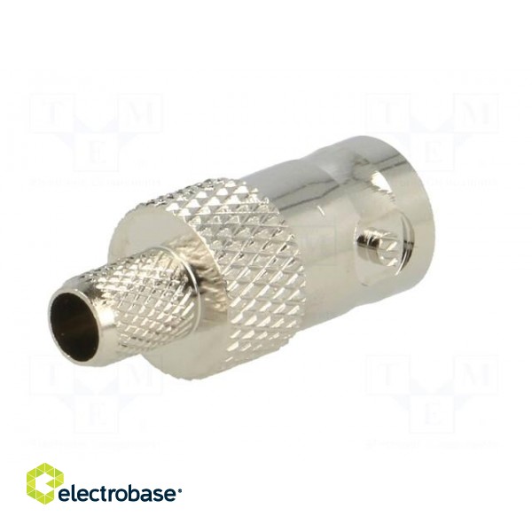 Plug | BNC | female | straight | 75Ω | RG59 | crimped | for cable image 6