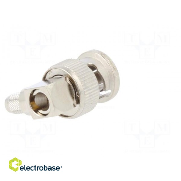 Plug | BNC | male | angled 90° | 75Ω | soldering,crimped | for cable image 6