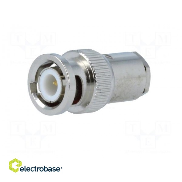 Plug | BNC | male | straight | 75Ω | RG59 | clamp,crimped | for cable image 2