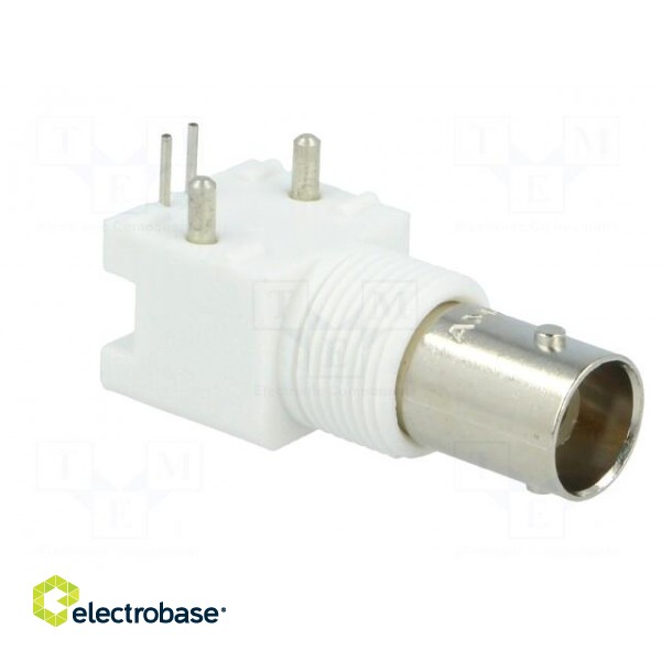 Connector: BNC | socket | female | angled 90° | 50Ω | THT | gold-plated image 8