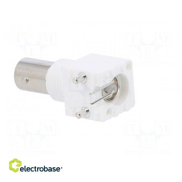 Connector: BNC | socket | female | angled 90° | 50Ω | THT | polypropylene image 5