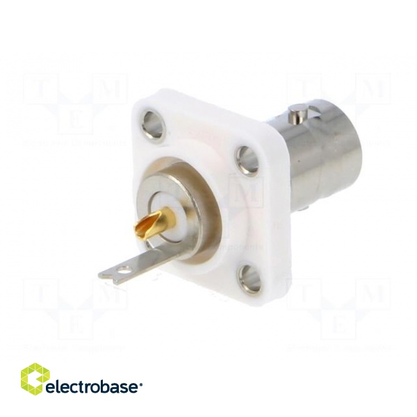 Connector: BNC | socket | female | straight | 50Ω | soldering | PTFE image 6