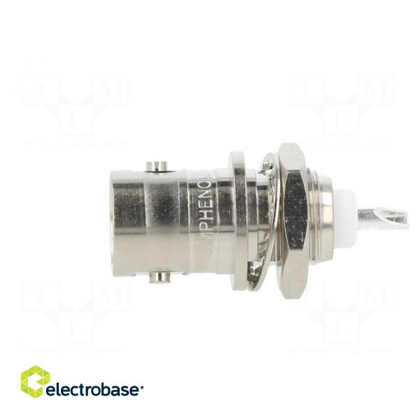 Socket | BNC | female | straight | 50Ω | soldering | PTFE | silver plated image 4