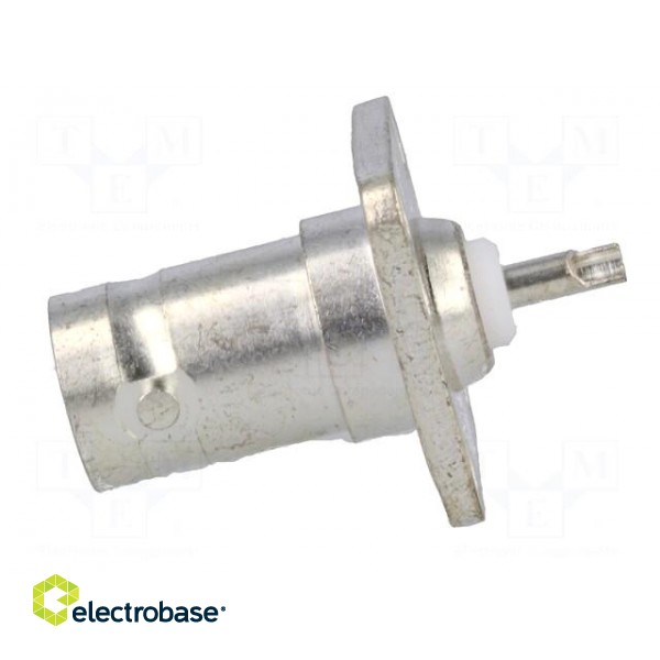 Socket | BNC | female | straight | 50Ω | soldering | PTFE | silver plated image 3