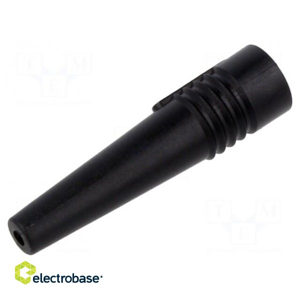 Strain relief | black | Application: BNC plugs | Øin: 2.6mm | L: 48mm