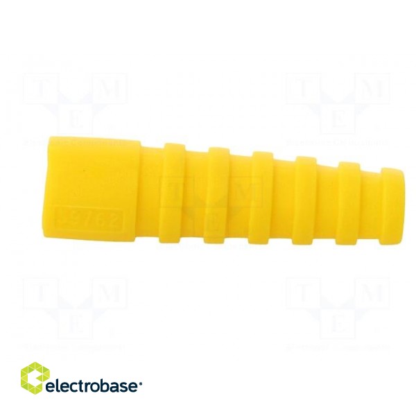 Strain relief | RG59,RG62 | yellow | Application: BNC plugs | 10pcs. paveikslėlis 3