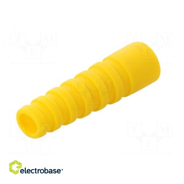 Strain relief | RG59,RG62 | yellow | Application: BNC plugs | 10pcs. paveikslėlis 6